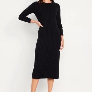 Old navy fitted midi dress-long sleeve-maternity